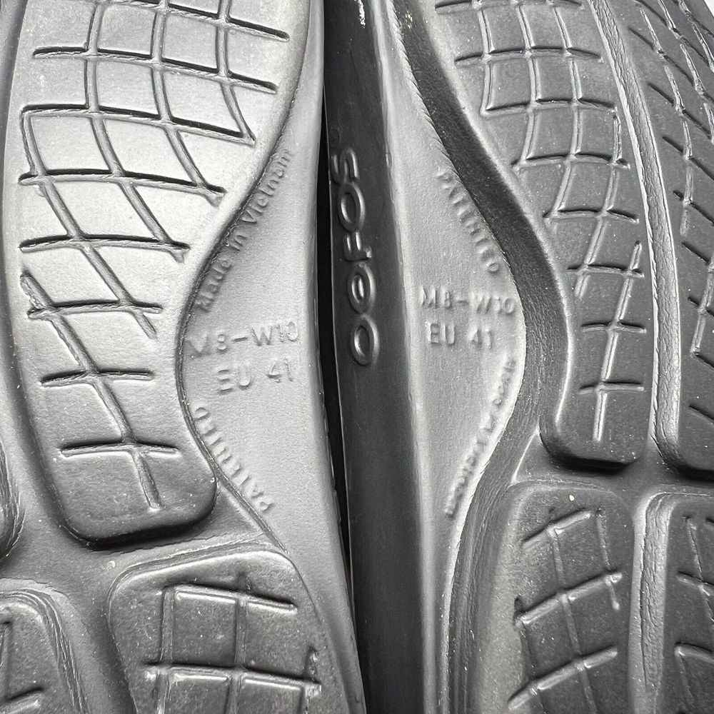 Oofos OOahh Men's 8 Women's 10 Black Open Toe Slip-On Lightweight‎ Slide Sandals - Picture 7 of 7
